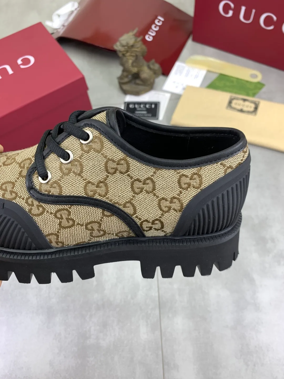 Men's Men's Shoes 💰P420 💰【New Style】 Gucci lazy slip-on couple 🧑‍🤝‍🧑 style high-top leather shoes hot selection (Gucci GUCCI) official website latest Gucci lazy 🎁 leather shoes, hot style 💥 style is simple and elegant, exclusive for trendy men. Unique official website latest brand original double G pressure Floral elements 👑 Original Gucci decoration, fashionable and elegant, fabric original calfskin with double G denim ✅ Fully imported soft sheepskin lining, official website designated wear-resistant lightweight foam business outsole, classic model taken in kind 🎬 Size: 35-46 Various colors available